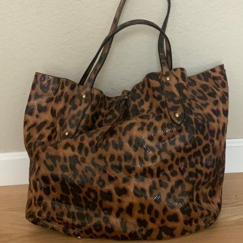 Leopard bag, can carry your lunch, change of clothes, water bottle and more
